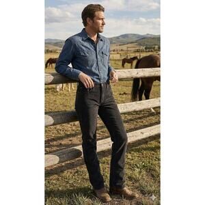 Levi's Regular Fit Corduroy Pants Black Classic Fit Straight Cut 27 x 30 Cotton